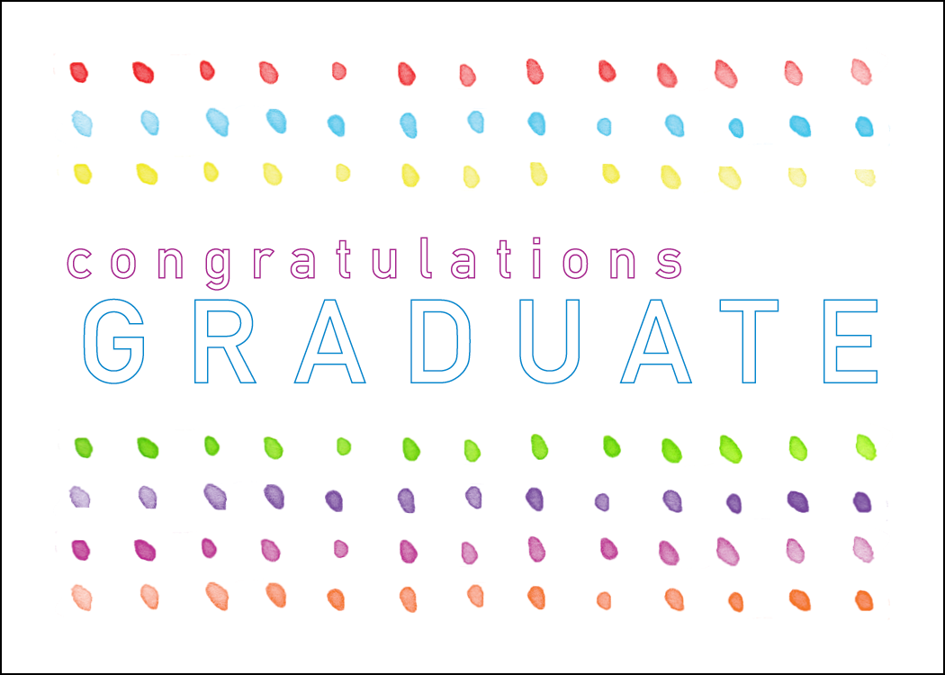 Congratulations Graduate, Dots Notecard
