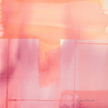 Load image into Gallery viewer, Intersections, Warm, fine art print of original watercolor painting, yellows, coral, pink