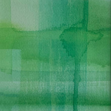 Load image into Gallery viewer, Madras 1 original watercolor painting in blue and green by Jane Nicolo