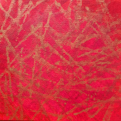 Sparks 2 original acrylic painting on canvas in orange, red and metallic gold by Jane Nicolo
